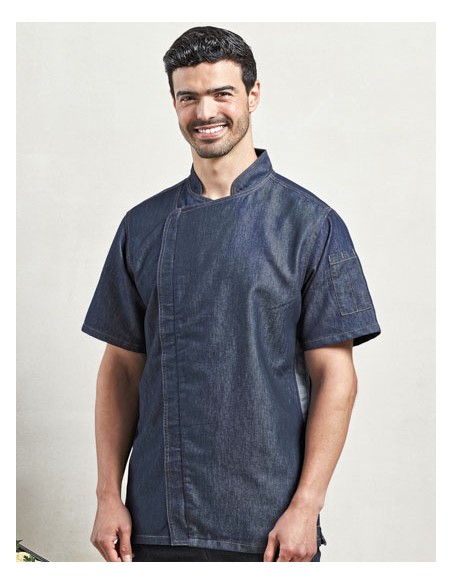 PRE-PR906-Chefs Zip-Close Short Sleeve Jacket 2